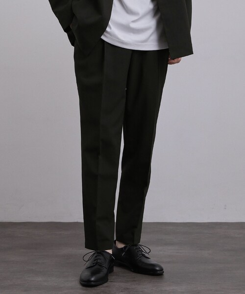 tk.TAKEO KIKUCHI（ティーケータケオキクチ）の「【上下2点セットアップ】AIRY DRY アソートセットアップ 吸水速乾/UVカット/マシーンウォッシャブル/ノーカラージャケット/シングルジャケット/ワイドテーパードパンツ（セットアップ・メンズ・ネイビー系/ブラック/ブラック系/ベージュ系/ネイビー/ベージュ・02/03/04/01）」の18枚目の写真