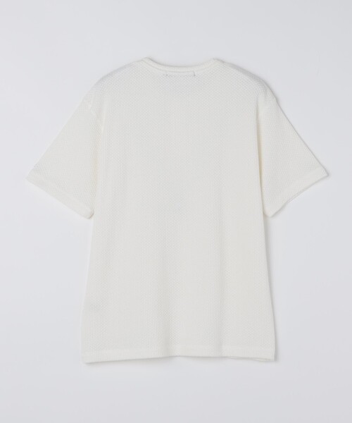 SHIPS Colors（シップス カラーズ）の「SHIPS Colors:ローゲージ カノコ ヘンリーネック Tシャツ◇（Tシャツ/カットソー・メンズ・ブラック/ライトホワイト・MEDIUM/LARGE/X-LARGE）」の5枚目の写真