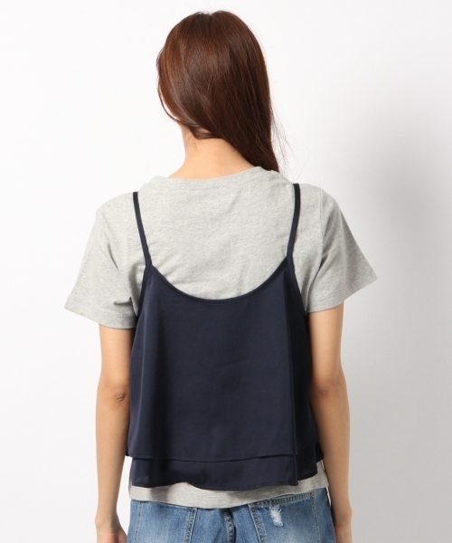 Heather（ヘザー）の「サテンティアードキャミ　712913（キャミソール・レディース・ライトグレー/ベージュ系その他/レッド系その他/ネイビー・FREE）」の8枚目の写真