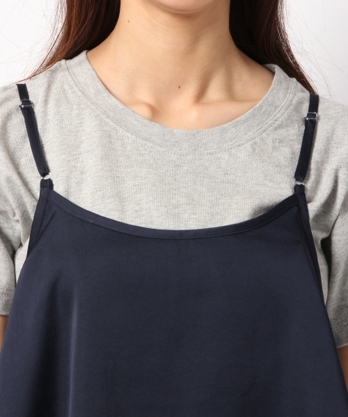 Heather（ヘザー）の「サテンティアードキャミ　712913（キャミソール・レディース・ライトグレー/ベージュ系その他/レッド系その他/ネイビー・FREE）」の7枚目の写真