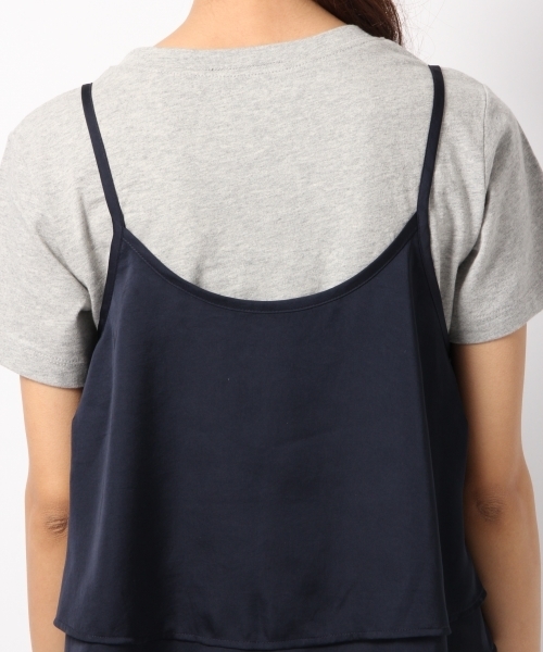 Heather（ヘザー）の「サテンティアードキャミ　712913（キャミソール・レディース・ライトグレー/ベージュ系その他/レッド系その他/ネイビー・FREE）」の5枚目の写真