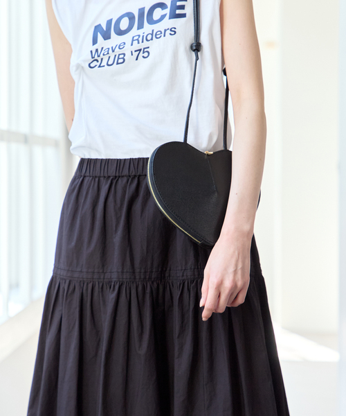 U by SPICK&SPAN（ユーバイスピックアンドスパン）の「コットンポプリンタックフレアスカート（スカート・レディース・ブラック/ホワイト・FREE）」の11枚目の写真
