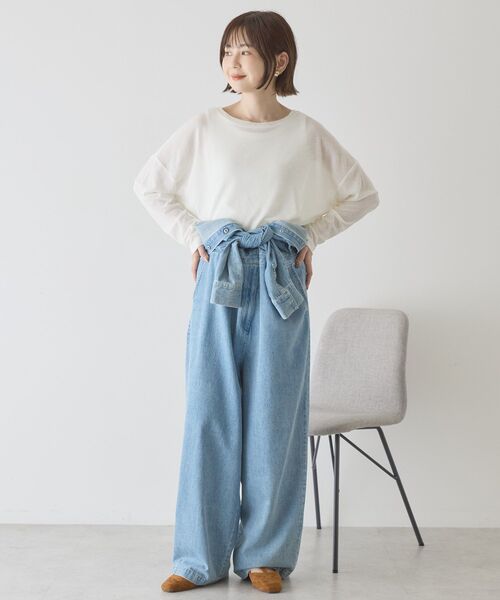 AMERICAN HOLIC(アメリカンホリック)の「シアーカラープルオーバー(Tシャツ/カットソー・レディース・オフホワイト/イエロー/モカ/ピンク・L/M)」の13枚目の写真