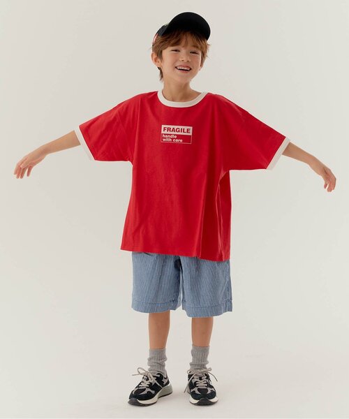 BREEZE（ブリーズ）の「【WEB限定】KUDOZ.B リンガーロゴ半袖Tシャツ（Tシャツ/カットソー・キッズ・レッド/サックスブルー・90/100/110/120/130/140/150/160）」の15枚目の写真