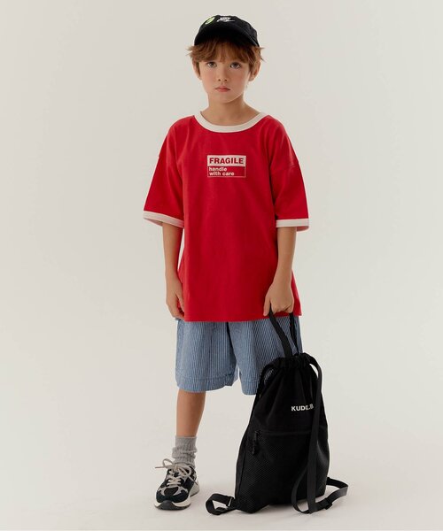 BREEZE（ブリーズ）の「【WEB限定】KUDOZ.B リンガーロゴ半袖Tシャツ（Tシャツ/カットソー・キッズ・レッド/サックスブルー・90/100/110/120/130/140/150/160）」の13枚目の写真