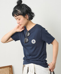 PETIT BATEAU（プチバトー）の「PETIT BATEAU × FREAK'S STORE/プチバトー 別注 WAPPEN T-shirt/別注 ワッペンTシャツ（Tシャツ/カットソー）」