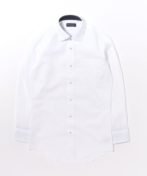 TOKYO SHIRTS(トウキョウシャツ)の「【吸水速乾】 形態安定ノンアイロン ワイド 長袖ビジネスワイシャツ(ビジネスシャツ・メンズ・ホワイト・首回り41cm-裄丈82cm/首回り42cm-裄丈82cm/首回り41cm-裄丈86cm/首回り39cm-裄丈84cm/首回り39cm-裄丈80cm/首回り37cm-裄丈84cm/首回り37cm-裄丈80cm/首回り43cm-裄丈86cm/首回り43cm-裄丈82cm/首回り42cm-裄丈86cm)」の6枚目の写真