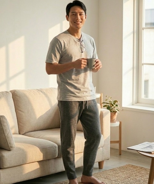 TETE(テット)の「【TETE SELECTION】ミニ裏毛クルーTシャツ(Tシャツ/カットソー・メンズ・ブラック/グレー/ネイビー・MEDIUM/LARGE/X-LARGE)」の1枚目の写真