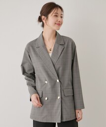 ダブルボタン グレンチェック」に該当するジャケット/アウター