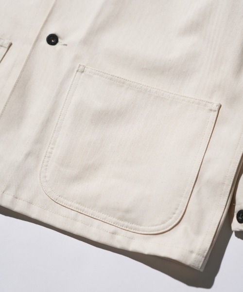 made in standard (メイドインスタンダード)の「MADE IN STANDARD メイドインスタンダード / USMC 40S P41 UTILITY JACKET(ミリタリージャケット・メンズ・ナチュラル/セージグリーン/ブラック・MEDIUM/LARGE)」の10枚目の写真