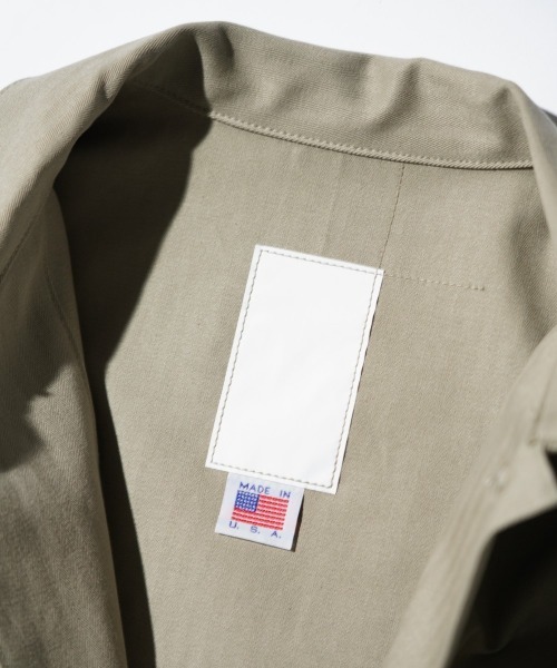 made in standard (メイドインスタンダード)の「MADE IN STANDARD メイドインスタンダード / USMC 40S P41 UTILITY JACKET(ミリタリージャケット・メンズ・ナチュラル/セージグリーン/ブラック・MEDIUM/LARGE)」の17枚目の写真