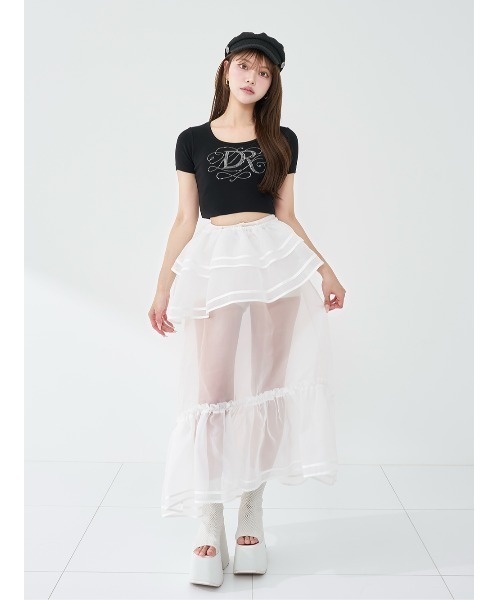 バロックDRビジューコンパクトTシャツ（Tシャツ/カットソー）｜Darich