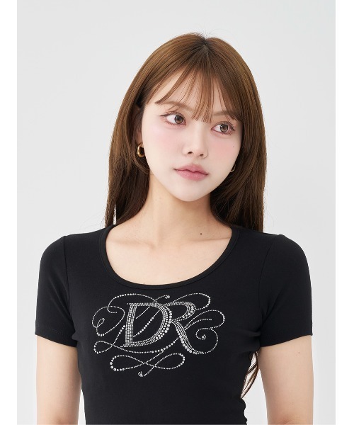 バロックDRビジューコンパクトTシャツ（Tシャツ/カットソー）｜Darich