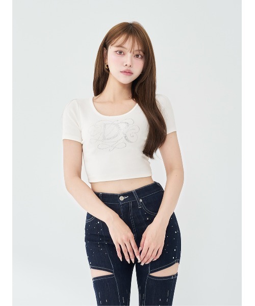 Darich（ダーリッチ）の「バロックDRビジューコンパクトTシャツ（T