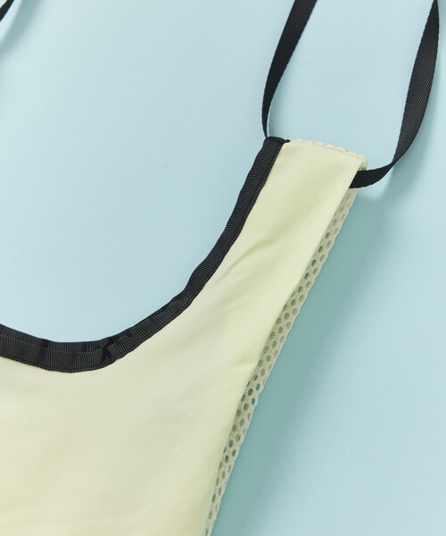 FREAK'S STORE（フリークスストア）の「COJI-COJI × SAUVENIR × FREAK'S STORE/コジコジ × サウベニア × フリークスストア 別注 オールナイトサウナ タオル メッシュバッグセット（ショルダーバッグ・メンズ・レモンイエロー/サックスブルー・ONE SIZE）」の5枚目の写真