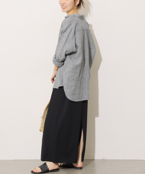 JOURNAL STANDARD relume（ジャーナルスタンダード　レリューム）の「《追加》カットジャージーワンピース（ワンピース・レディース・ブラック/ブラウン・FREE）」の5枚目の写真