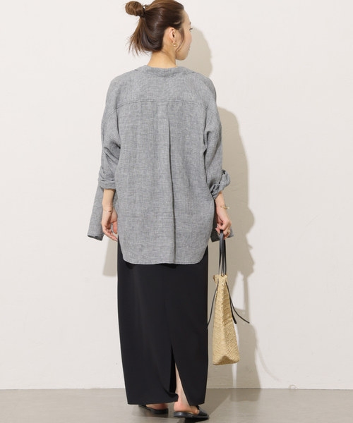 JOURNAL STANDARD relume（ジャーナルスタンダード　レリューム）の「《追加》カットジャージーワンピース（ワンピース・レディース・ブラック/ブラウン・FREE）」の6枚目の写真