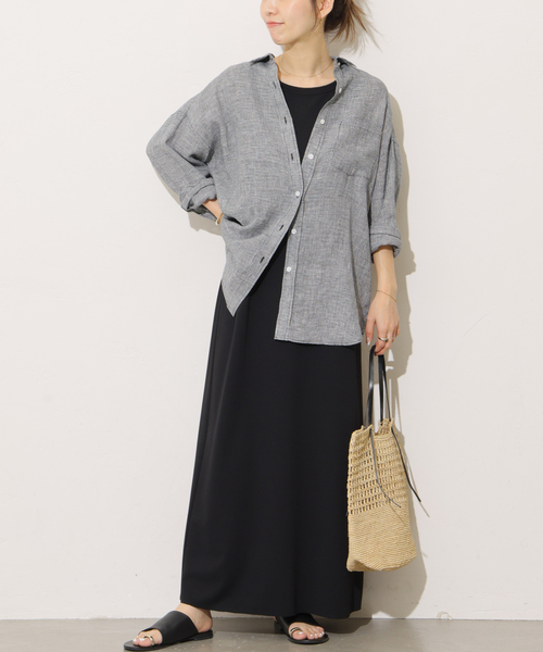 JOURNAL STANDARD relume（ジャーナルスタンダード　レリューム）の「《追加》カットジャージーワンピース（ワンピース・レディース・ブラック/ブラウン・FREE）」の8枚目の写真