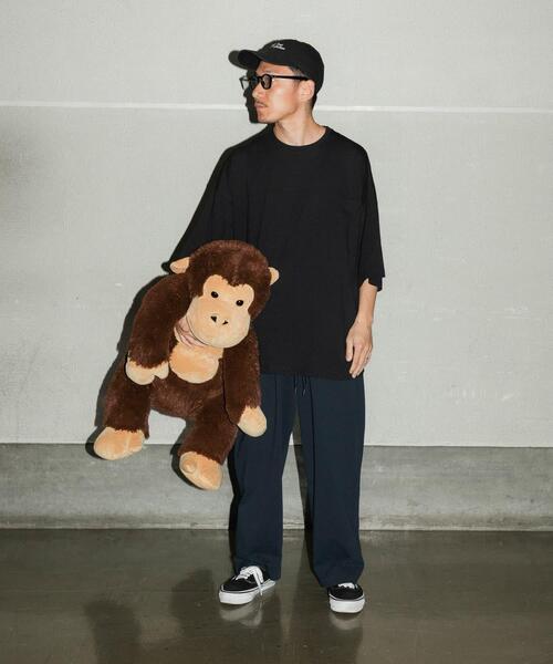 URBAN RESEARCH（アーバンリサーチ）の「Wide Dad　BREEZY TECH EASY PANTS（その他パンツ・メンズ・ブラック/ネイビー・1/2）」の12枚目の写真