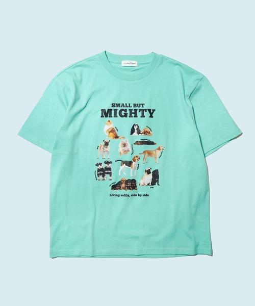 BENCH'S SELECT(ベンチセレクト)の「DOG PRINT TEE(Tシャツ/カットソー・メンズ・ホワイト/ミント・MEDIUM/LARGE)」の2枚目の写真