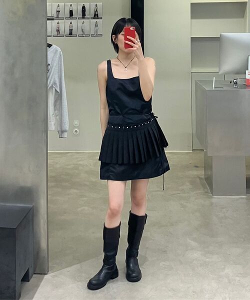 DIAGONAL(ダイアゴナル)の「プリーツラップスカート(ブラック)(スカート・レディース・その他・FREE)」の14枚目の写真