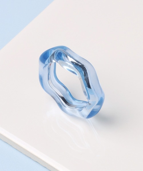 Flowering(フラワーリング)の「Clear Shiny/クリア/ニュアンス/リング(リング・レディース・その他/ブルー/クリア/ブルー系2/ブルー系1/その他1・FREE)」の8枚目の写真