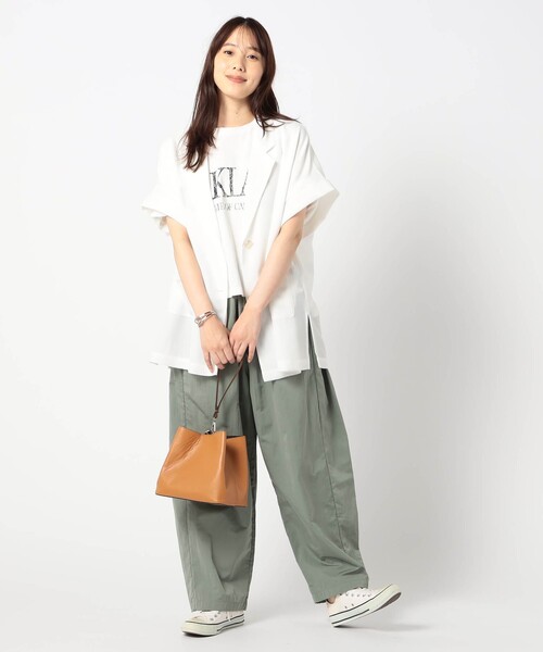 Grand PARK(グランドパーク)の「メッシュ半袖ジャケット(その他アウター・レディース・ホワイト/ネイビー/ブラック・FREE)」の4枚目の写真
