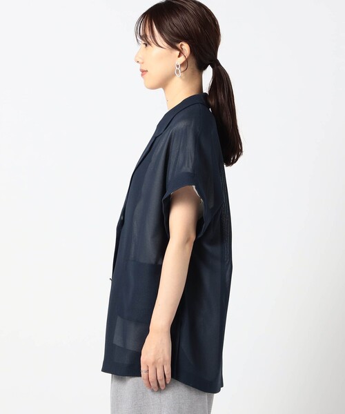 Grand PARK(グランドパーク)の「メッシュ半袖ジャケット(その他アウター・レディース・ホワイト/ネイビー/ブラック・FREE)」の8枚目の写真