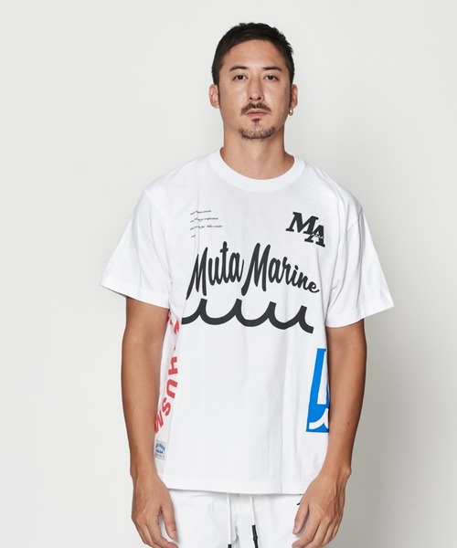 ACANTHUS(アカンサス)の「ACANTHUS:ACANTHUSxmutaTest Print Tee(Tシャツ/カットソー・メンズ・ネイビー/ブラック/ホワイト・L/M)」の1枚目の写真