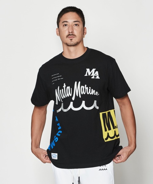 ACANTHUS(アカンサス)の「ACANTHUS:ACANTHUSxmutaTest Print Tee(Tシャツ/カットソー・メンズ・ネイビー/ブラック/ホワイト・L/M)」の2枚目の写真
