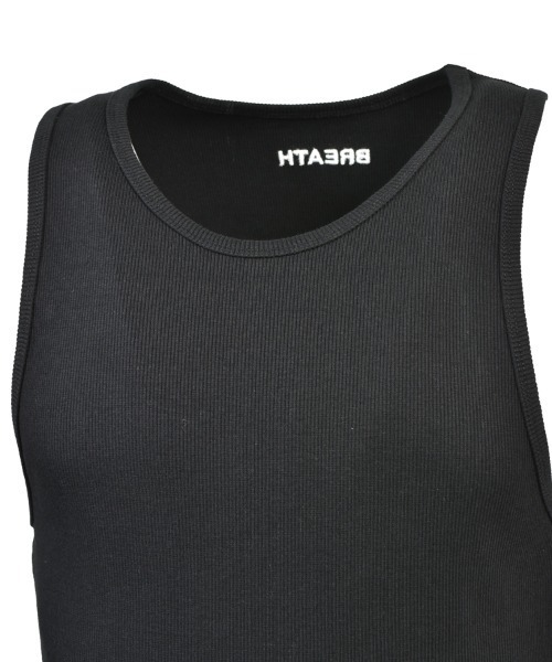 STYLISE（スタイライズ）の「【BREATH】LOGO RIB TANK TOP / ブラック [BR26SS-C5011]（タンクトップ・メンズ・ブラック・L/M）」の4枚目の写真