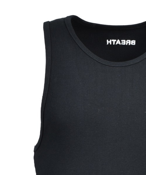 STYLISE（スタイライズ）の「【BREATH】LOGO RIB TANK TOP / ブラック [BR26SS-C5011]（タンクトップ・メンズ・ブラック・L/M）」の6枚目の写真