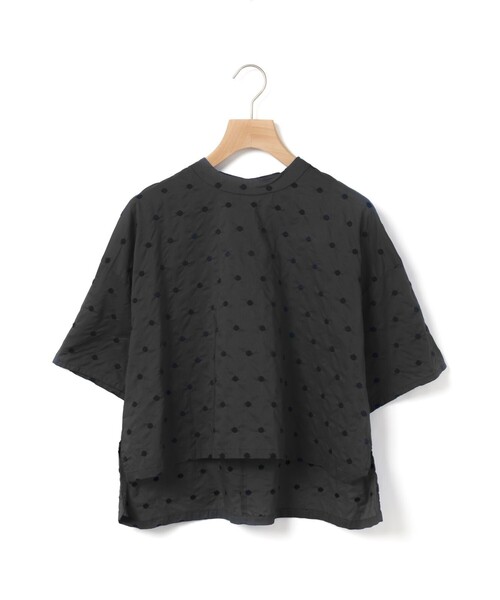 MidiUmi（ミディウミ）の「MidiUmi ドット柄ワイドシャツプルオーバー（シャツ/ブラウス・レディース・オフホワイト/ブルー/ブラック・FREE）」の11枚目の写真