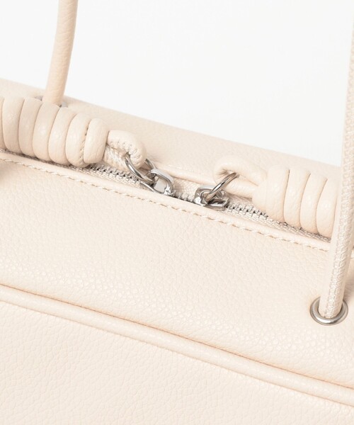 Demi-Luxe BEAMS（デミルクス ビームス）の「＆MyuQ / KAKU ワイド バッグ（トートバッグ・レディース・ホワイト/ブラック・ONE SIZE）」の9枚目の写真