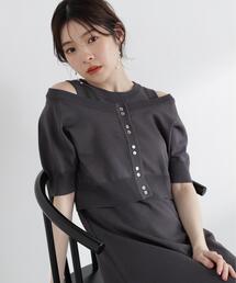 PROPORTION BODY DRESSING | 【中川紅葉さん着用】＜ａ＞ショートカーデレイヤードワンピース / 1216149501(ワンピース)