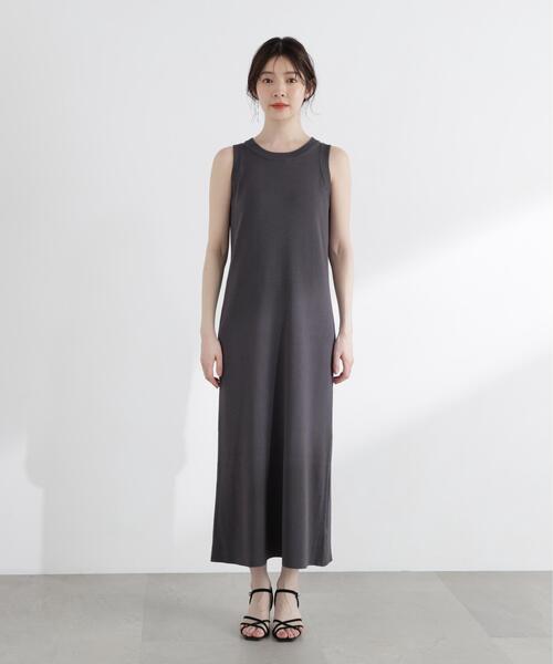 PROPORTION BODY DRESSING(プロポーションボディドレッシング)の「【中川紅葉さん着用】<a>ショートカーデレイヤードワンピース / 1216149501(ワンピース・レディース・オフホワイト/ピンク/ダークグレー・MEDIUM/P/S)」の4枚目の写真