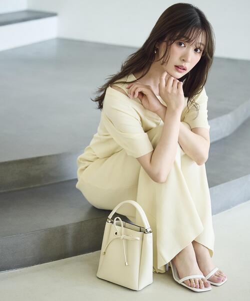 PROPORTION BODY DRESSING(プロポーションボディドレッシング)の「【中川紅葉さん着用】<a>ショートカーデレイヤードワンピース / 1216149501(ワンピース・レディース・オフホワイト/ピンク/ダークグレー・MEDIUM/P/S)」の9枚目の写真
