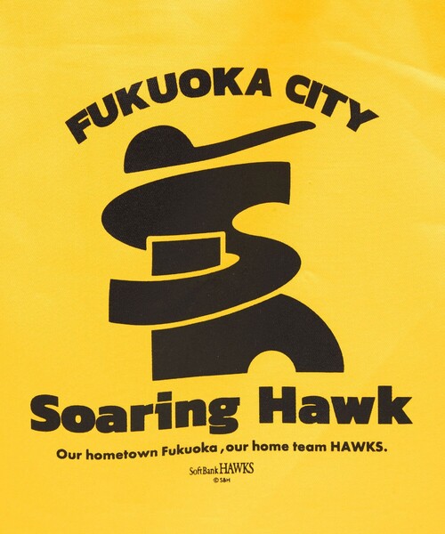 green label relaxing(グリーンレーベルリラクシング)の「【別注】<SoftBank HAWKS> アートプリントトートバッグ(トートバッグ・メンズ・ナチュラル/ブラック/イエロー・FREE)」の10枚目の写真