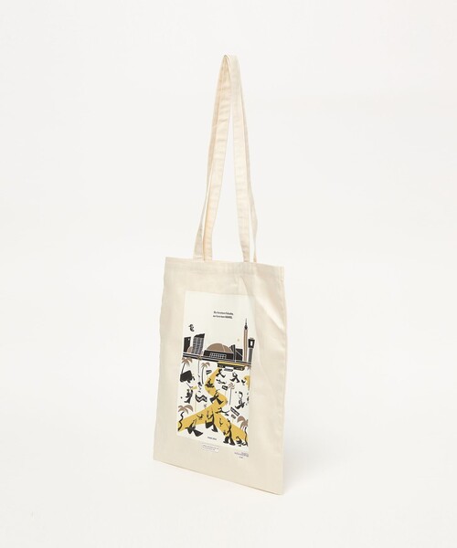 green label relaxing(グリーンレーベルリラクシング)の「【別注】<SoftBank HAWKS> アートプリントトートバッグ(トートバッグ・メンズ・ナチュラル/ブラック/イエロー・FREE)」の17枚目の写真