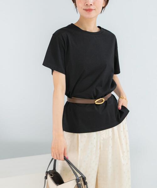 URBAN RESEARCH ROSSO WOMEN（アーバンリサーチ　ロッソ）の「UVカットアイスコットンカットソー（Tシャツ/カットソー・レディース・ブラック/ミント/オフホワイト・FREE）」の3枚目の写真