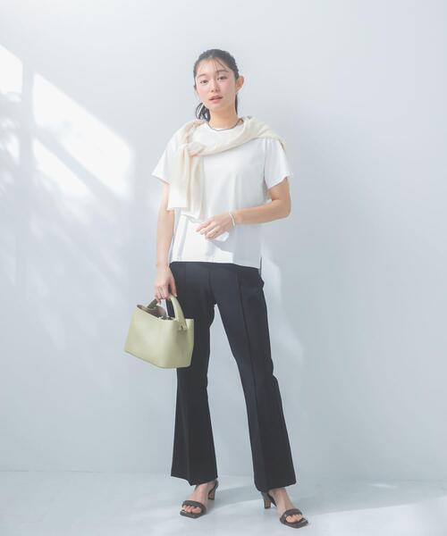 URBAN RESEARCH ROSSO WOMEN（アーバンリサーチ　ロッソ）の「UVカットアイスコットンカットソー（Tシャツ/カットソー・レディース・ブラック/ミント/オフホワイト・FREE）」の5枚目の写真