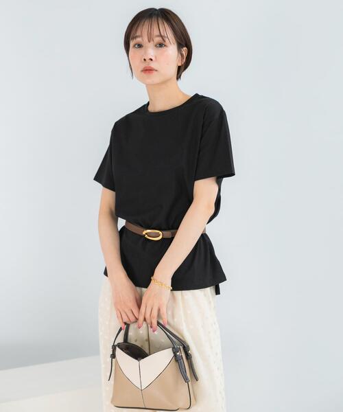 URBAN RESEARCH ROSSO WOMEN（アーバンリサーチ　ロッソ）の「UVカットアイスコットンカットソー（Tシャツ/カットソー・レディース・ブラック/ミント/オフホワイト・FREE）」の16枚目の写真