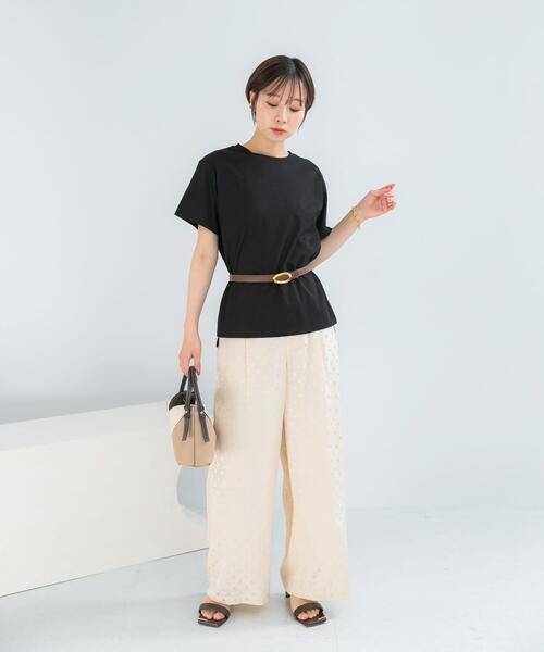 URBAN RESEARCH ROSSO WOMEN（アーバンリサーチ　ロッソ）の「UVカットアイスコットンカットソー（Tシャツ/カットソー・レディース・ブラック/ミント/オフホワイト・FREE）」の17枚目の写真