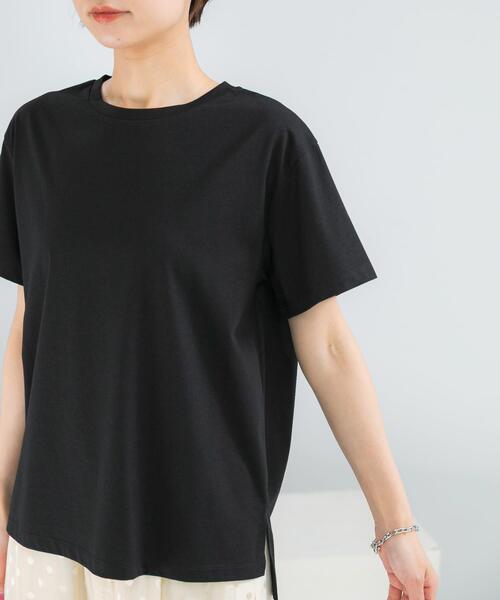 URBAN RESEARCH ROSSO WOMEN（アーバンリサーチ　ロッソ）の「UVカットアイスコットンカットソー（Tシャツ/カットソー・レディース・ブラック/ミント/オフホワイト・FREE）」の21枚目の写真