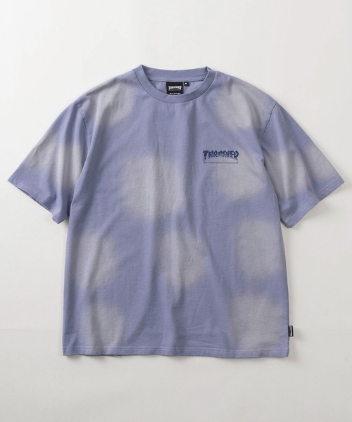 THRASHER(スラッシャー)の「【70】【THRASHER/スラッシャー】ヴィンテージライク フェード加工 バックロゴプリント クルーネックTシャツ/ショート丈有り(Tシャツ/カットソー・メンズ・ネイビー/ブラウン/ピンク/ブラック・FREE/M/L/XL)」の5枚目の写真