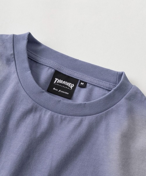 THRASHER(スラッシャー)の「【70】【THRASHER/スラッシャー】ヴィンテージライク フェード加工 バックロゴプリント クルーネックTシャツ/ショート丈有り(Tシャツ/カットソー・メンズ・ネイビー/ブラウン/ピンク/ブラック・FREE/M/L/XL)」の11枚目の写真