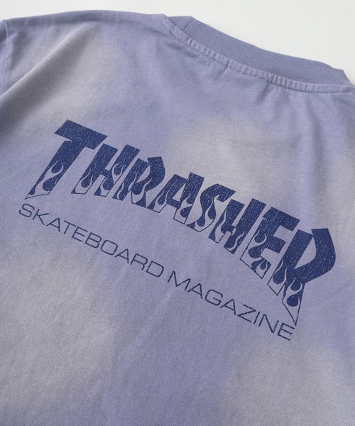 THRASHER(スラッシャー)の「【70】【THRASHER/スラッシャー】ヴィンテージライク フェード加工 バックロゴプリント クルーネックTシャツ/ショート丈有り(Tシャツ/カットソー・メンズ・ネイビー/ブラウン/ピンク/ブラック・FREE/M/L/XL)」の7枚目の写真
