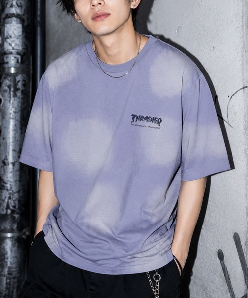 THRASHER(スラッシャー)の「【70】【THRASHER/スラッシャー】ヴィンテージライク フェード加工 バックロゴプリント クルーネックTシャツ/ショート丈有り(Tシャツ/カットソー・メンズ・ネイビー/ブラウン/ピンク/ブラック・FREE/M/L/XL)」の20枚目の写真