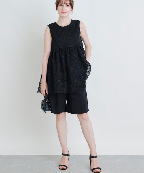 PICCIN(ピッチン)の「【セットアップ可能】麻混バミューダパンツ(その他パンツ・レディース・オフホワイト/ブラック・S/M)」の15枚目の写真