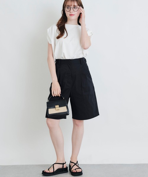 PICCIN(ピッチン)の「【セットアップ可能】麻混バミューダパンツ(その他パンツ・レディース・オフホワイト/ブラック・S/M)」の12枚目の写真